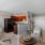 a living room with a dining table